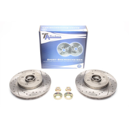 TA Technix Kit dischi freno sportivi post. forati e baffati (Cod. T-EVOBS3230BSP)