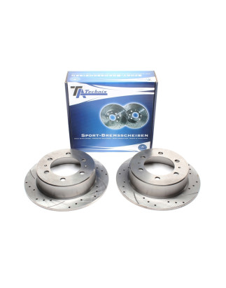 TA Technix Kit dischi freno sportivi asse posteriore forati e baffati (Cod. T-EVOBS1196P)