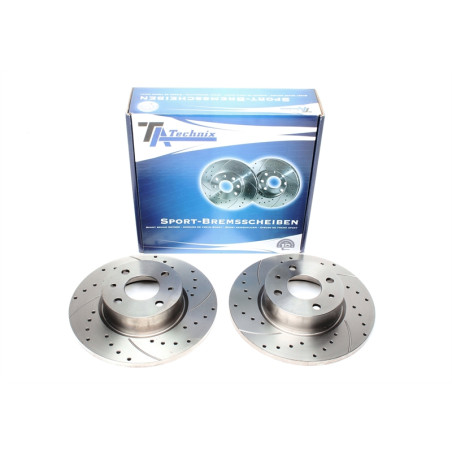 TA Technix Kit dischi freno sportivi ant. forati e baffati (Cod. T-EVOBS1469P)