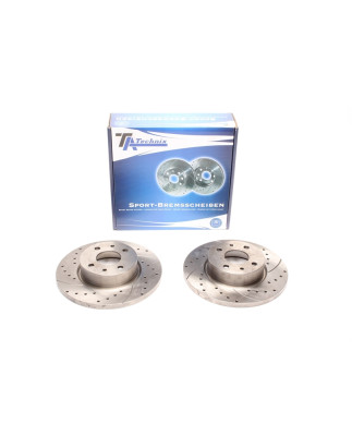 TA Technix Kit dischi freno sportivi forati e baffati (Cod. T-EVOBS1474P)