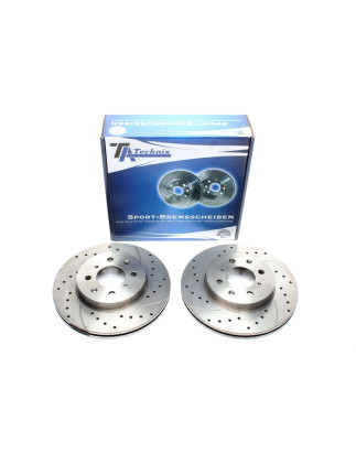 Kit dischi freno anteriori sportivi forati baffati ventilati TA Technix (Cod. T-EVOBS2029P)