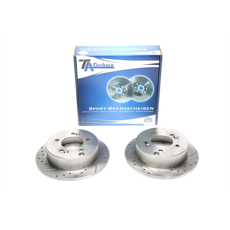 TA Technix Kit dischi freno sportivi post. forati e baffati (Cod. T-EVOBS1651P)