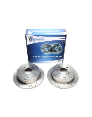 TA Technix Kit dischi freno sportivi post. forati e baffati (Cod. T-EVOBS1713P)
