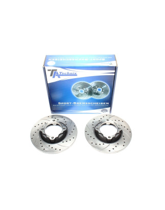 TA Technix Kit dischi freno sportivi ant. forati e baffati (Cod. T-EVOBS1092P)