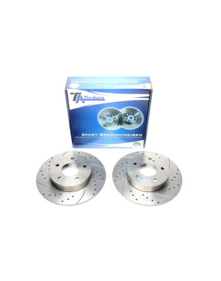 TA Technix Kit dischi freno sportivi post. forati e baffati (Cod. T-EVOBS1138P)