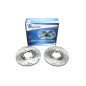 Kit dischi freno anteriori sportivi forati baffati ventilati TA Technix (Cod. T-EVOBS2323P)