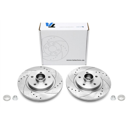 TA Technix Kit dischi freno sportivi post. forati e baffati (Cod. T-EVOBS3255BSP)