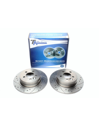 TA Technix Kit dischi freno sportivi asse posteriore forati e baffati (Cod. T-EVOBS1346P)