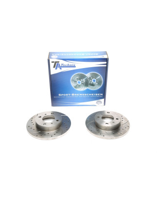 TA Technix Kit dischi freno sportivi asse anteriore forati e baffati (Cod. T-EVOBS1140P)