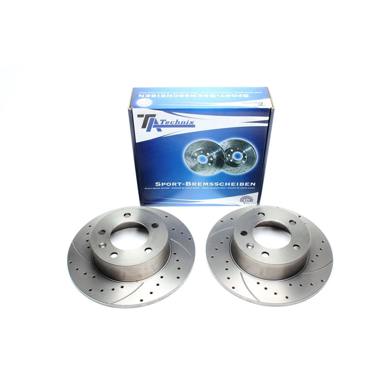 TA Technix Kit dischi freno sportivi post. forati e baffati (Cod. T-EVOBS1584P)