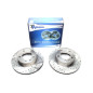 Kit dischi freno anteriori sportivi forati baffati ventilati TA Technix (Cod. T-EVOBS2881P)