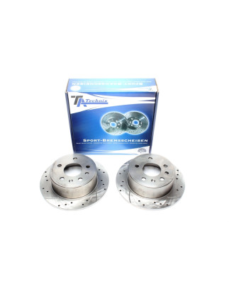 TA Technix Kit dischi freno sportivi post. forati e baffati (Cod. T-EVOBS1334P)
