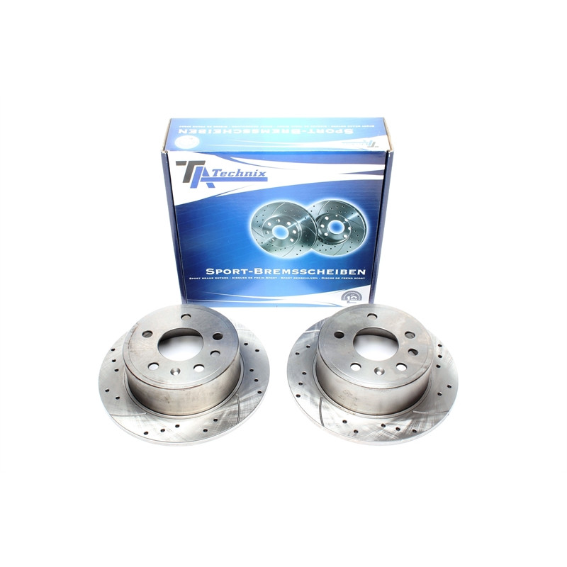 TA Technix Kit dischi freno sportivi post. forati e baffati (Cod. T-EVOBS1334P)