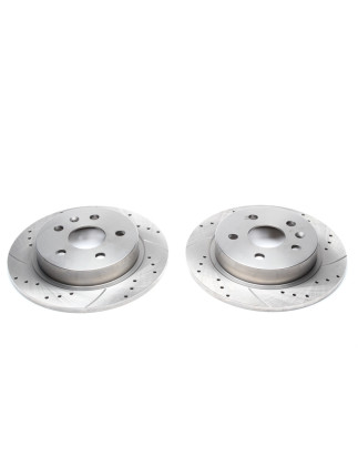 TA Technix Kit dischi freno sportivi asse posteriore forati e baffati (Cod. T-EVOBS1841P)
