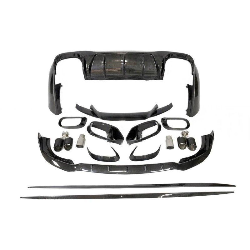 Kit Estetico Mercedes R190 Look AMG GT 4 Porte Carbonio (Cod. E-TCM0258)