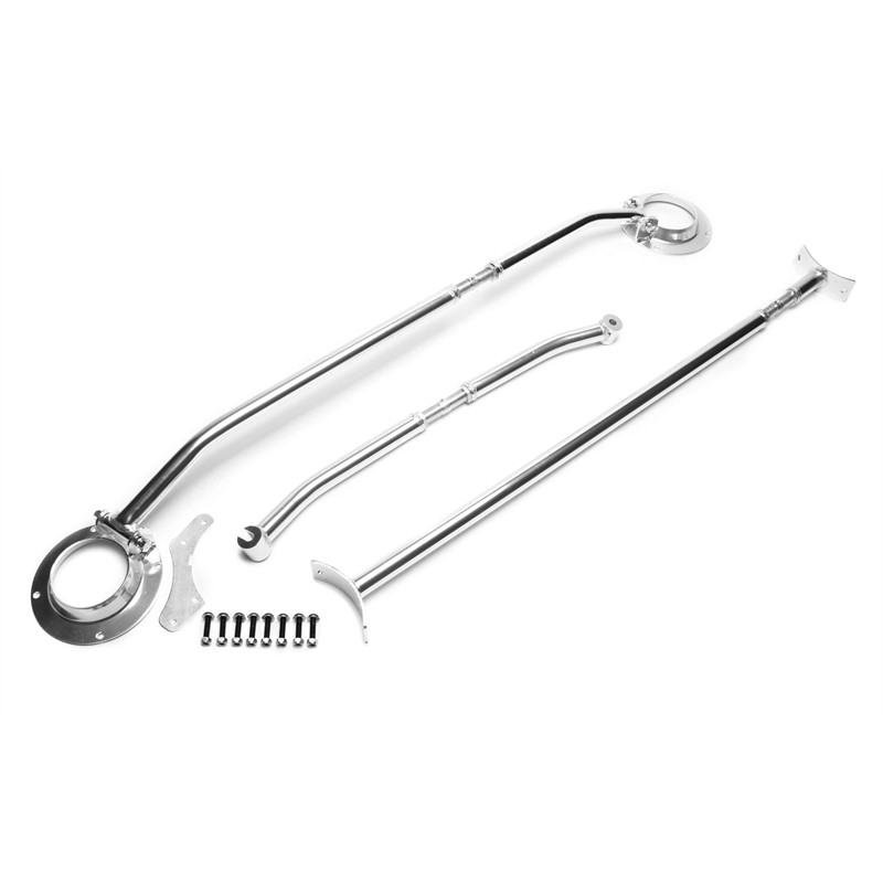 Barra duomi anteriore sportiva in alluminio TA Technix kit (3 pezzi) per Seat Toledo (1L) (Cod. T-EV