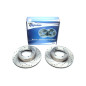 Kit dischi freno anteriori sportivi forati baffati ventilati TA Technix (Cod. T-EVOBS2125P)
