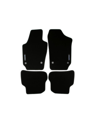 Tappetini TA Technix con logo per VW Polo 5 6R / Seat Ibiza 4 6J (Cod. T-34VW07)