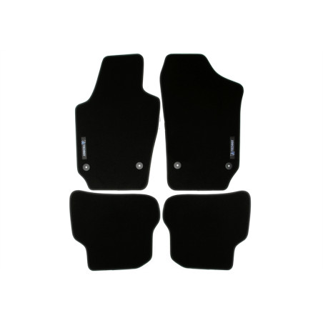 Tappetini TA Technix con logo per VW Polo 5 6R / Seat Ibiza 4 6J (Cod. T-34VW07)