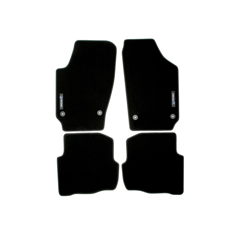 Tappetini TA Technix con logo per VW Polo 9N / Seat Ibiza 6L (Cod. T-34VW11)