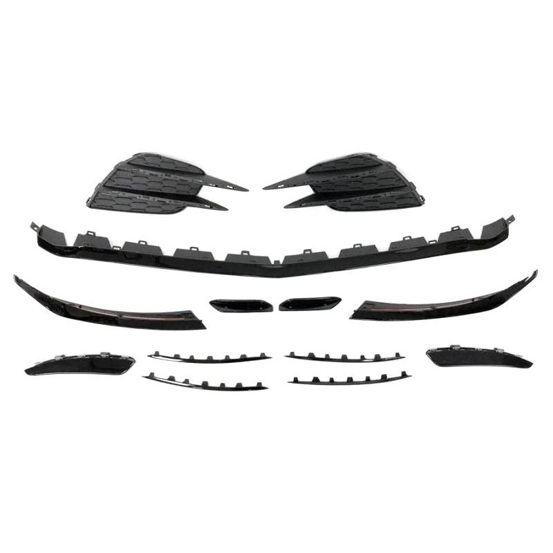 Spoiler Anteriore Mercedes W177 Look AMG A45 2019 Griglie (Cod. E-TCM1175)