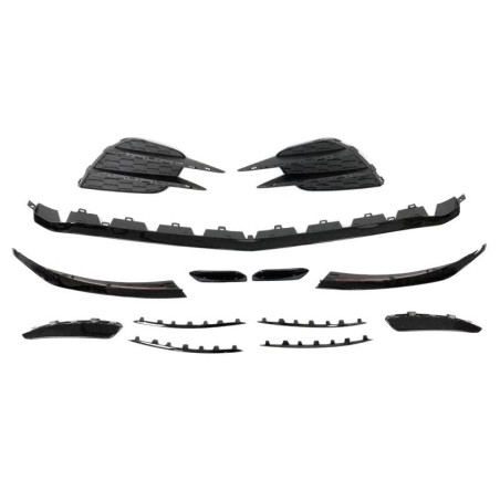Spoiler Anteriore Mercedes W177 Look AMG A45 2019 Griglie (Cod. E-TCM1175)