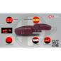 Kit fanalino posteriore Audi A3 03-08 (Cod. D-1031496)