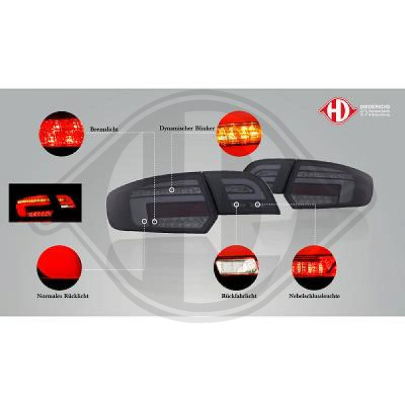 Kit fanalino posteriore Audi A3 03-08 (Cod. D-1031497)