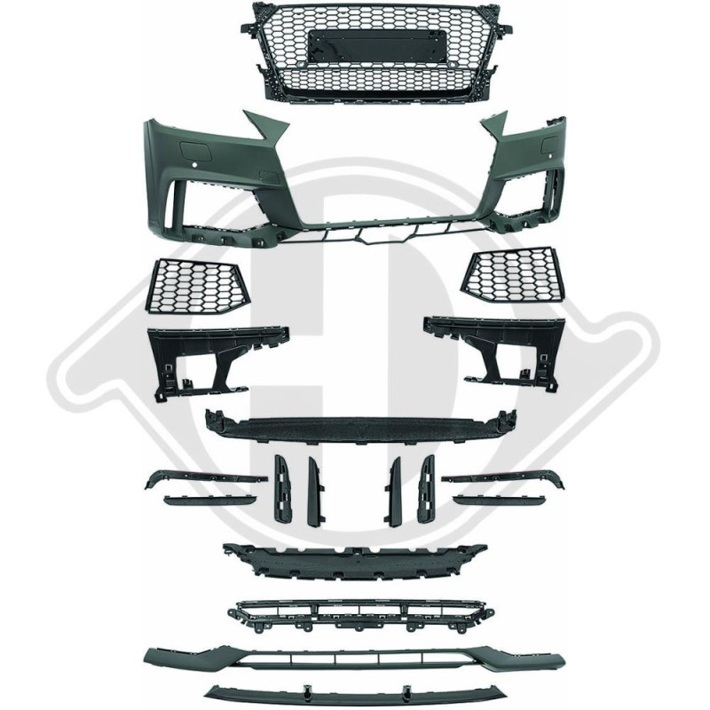 Paraurti anteriore Audi TT Coupe/Cabrio 14- (Cod. D-1042350)