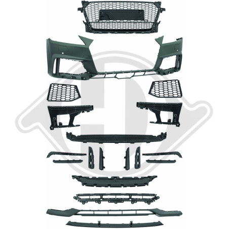 Paraurti anteriore Audi TT Coupe/Cabrio 14- (Cod. D-1042350)