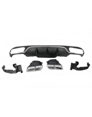 Diffusore Posteriore Mercedes W213 4 porte/ Station Wagon look AMG E63 ABS (Cod. E-TCM3956)