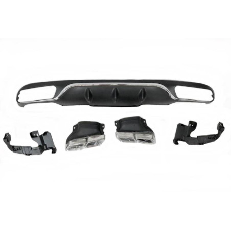 Diffusore Posteriore Mercedes W213 4 porte/ Station Wagon look AMG E63 ABS (Cod. E-TCM3956)