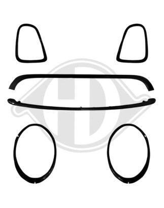 Set Covers plastiche paraurti BMW Mini R55/56/57/58/59 06-16 (Cod. D-1206144)