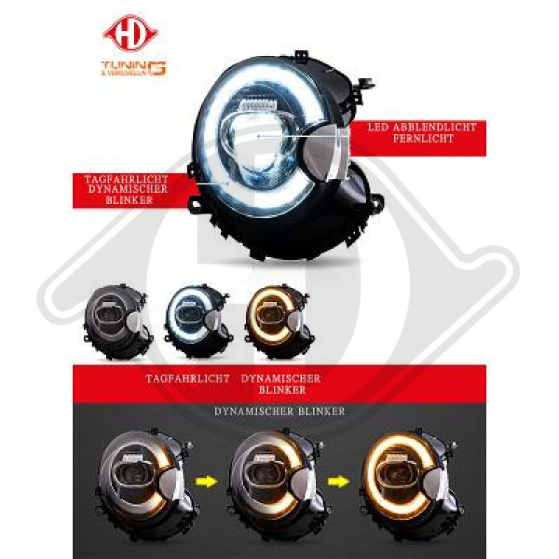 SET FARI ANTERIORI BMW Mini R55/56/57/58/59 06-16 (Cod. D-1206286)