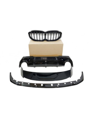 Kit Estetico BMW F40 Look M Performance Nero lucido (Cod. E-TCB4184)