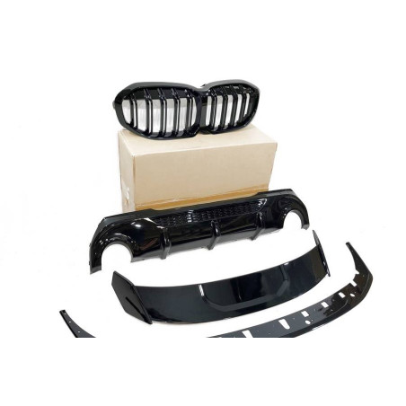 Kit Estetico BMW F40 Look M Performance Nero lucido (Cod. E-TCB4184)