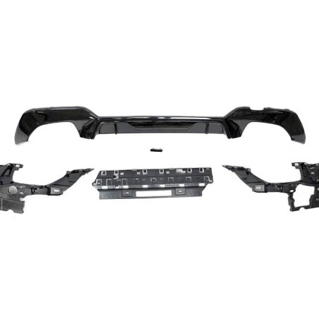 Diffusore Posteriore BMW G20 / G21 340 Look M Performance Nero lucido (Cod. E-TCB9026)