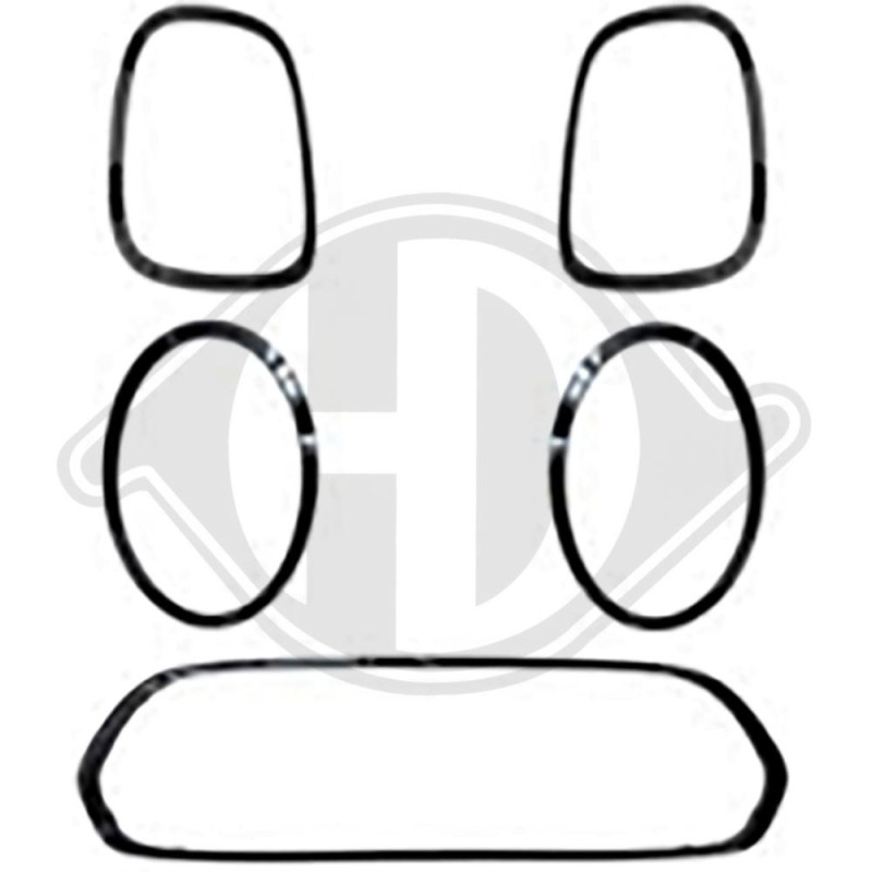 Set Covers plastiche paraurti BMW Mini F55/56/57 13-21 (Cod. D-1208144)