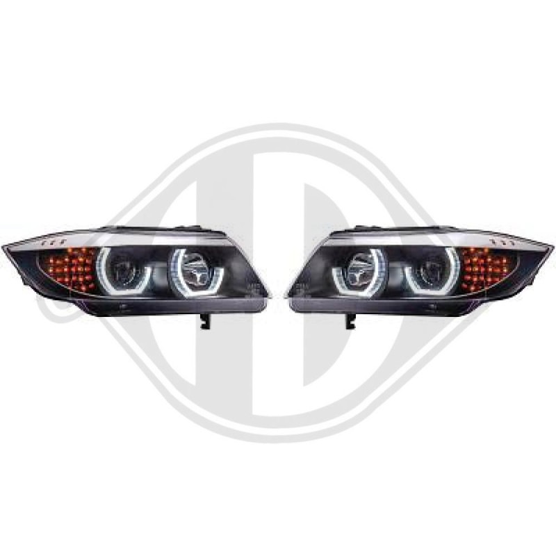 SET FARI ANTERIORI BMW serie 3 (E90/91) BERL./TOURING/Coupe 05-08 (Cod. D-1216485)