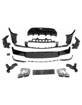 Diffusore Posteriore Mercedes X253 GLC 2020+ look AMG GLC63 (Cod. E-TCM0285)