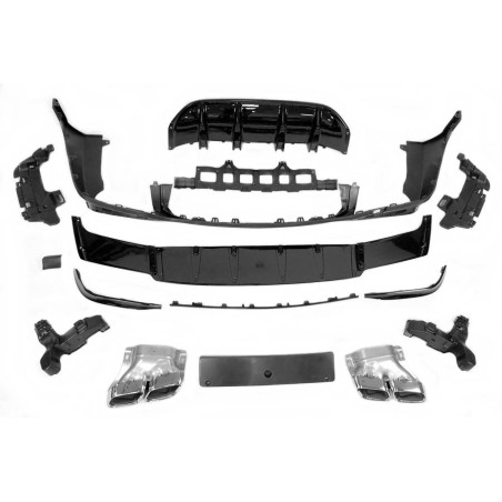 Diffusore Posteriore Mercedes X253 GLC 2020+ look AMG GLC63 (Cod. E-TCM0285)