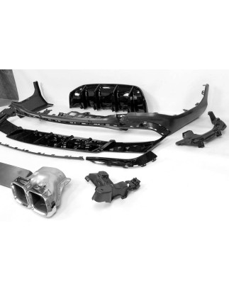 Diffusore Posteriore Mercedes X253 GLC 2020+ look AMG GLC63 (Cod. E-TCM0285)