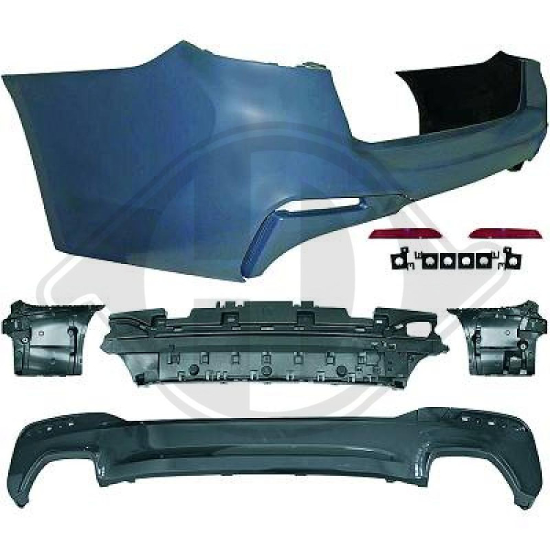 Paraurti posteriore BMW serie 5 (G30/31) 17-20 (Cod. D-1226555)