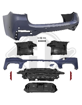 Paraurti posteriore BMW serie 5 (G30/31) LCI 20- (Cod. D-1226755)