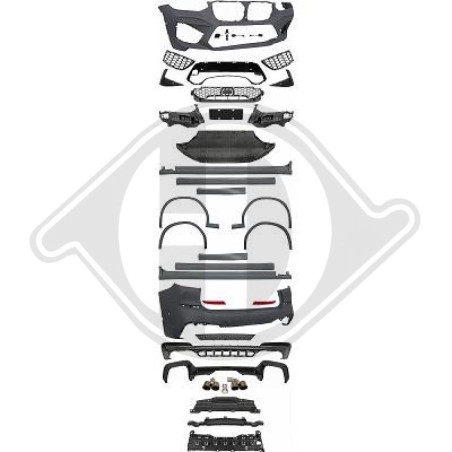 Paraurti posteriore BMW X3 (G01) 18- (Cod. D-1277350)