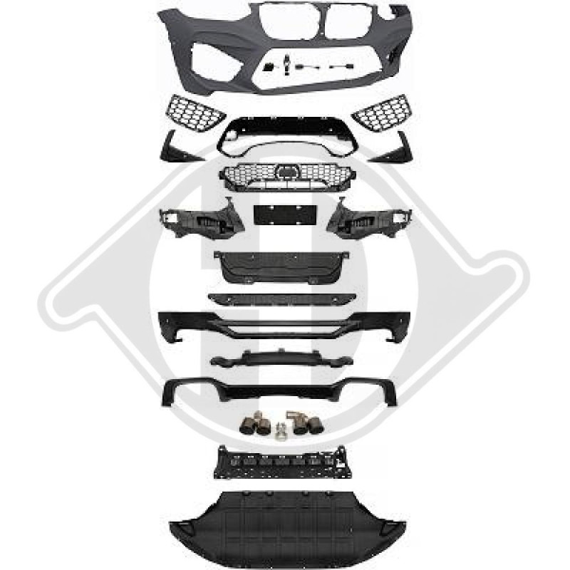 Paraurti posteriore BMW X4 (G02) 18- (Cod. D-1277550)
