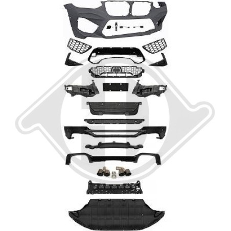 Paraurti posteriore BMW X4 (G02) 18- (Cod. D-1277550)