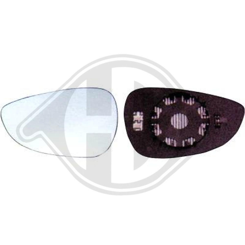 Vetro specchio Specchio esterno Ford Fiesta 08-12 (Cod. D-1405226)