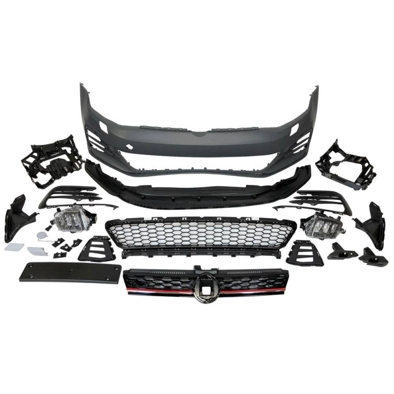 Paraurti Anteriore Volkswagen Golf 7.5 3/5P Facelift Look GTI (Cod. E-TCW7056)