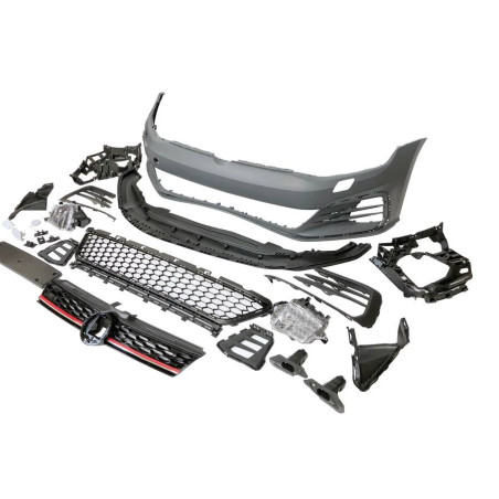 Paraurti Anteriore Volkswagen Golf 7.5 3/5P Facelift Look GTI (Cod. E-TCW7056)